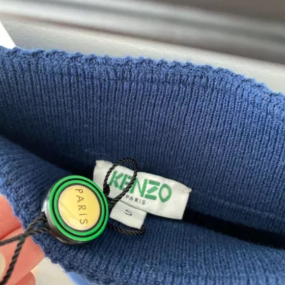 Navy Kenzo Flare Skirt - Size S - Picture 7 of 7